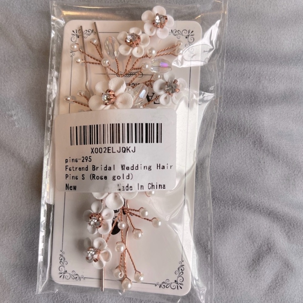 Rose Gold Bridal Hair Pins